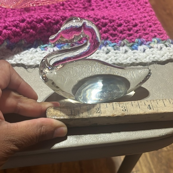 Vintage Alexandrite Neodymium Art Glass swan figurine - Picture 5 of 6